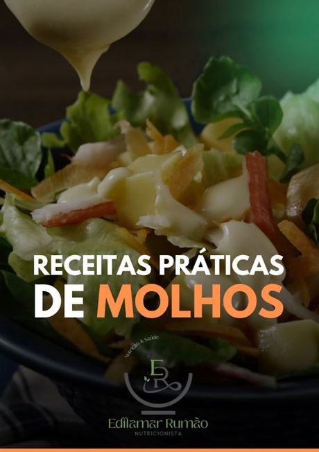Capa do e-book Receitas Práticas de Molhos