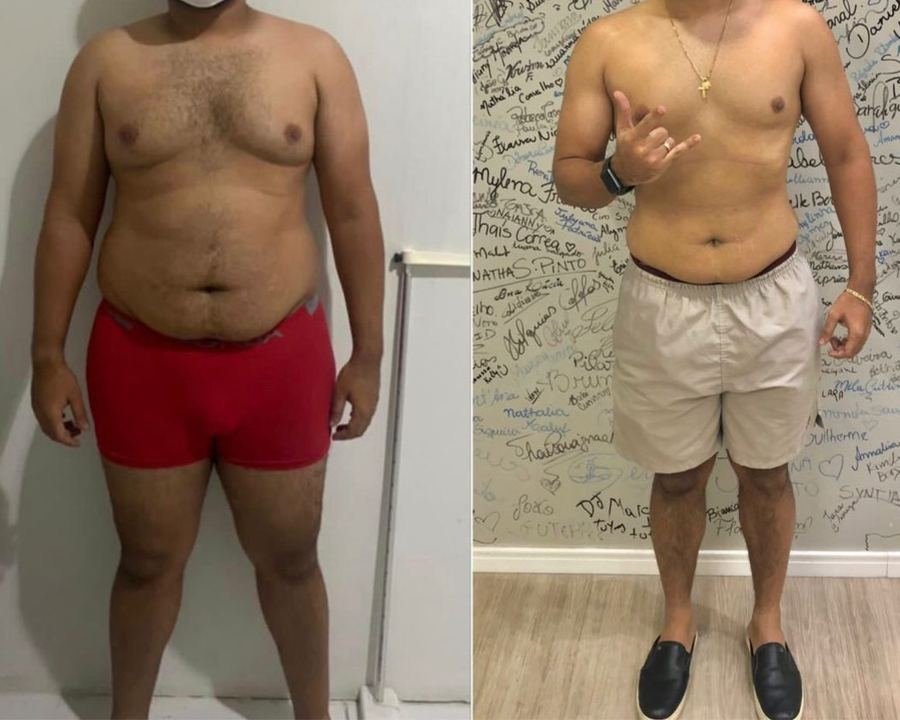 Antes e depois de aluno do protocolo