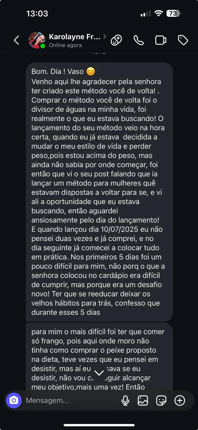 Print de conversa de Karolayne